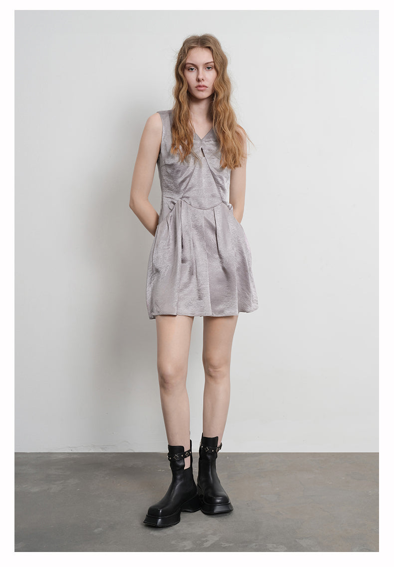 Asymmetrical tank dress