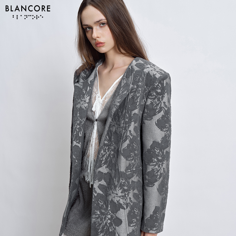 jacquard blazer