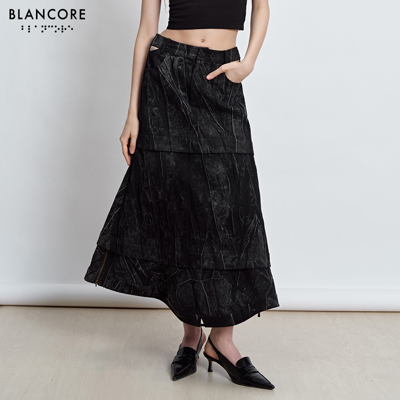 dual-wear cut out skirt