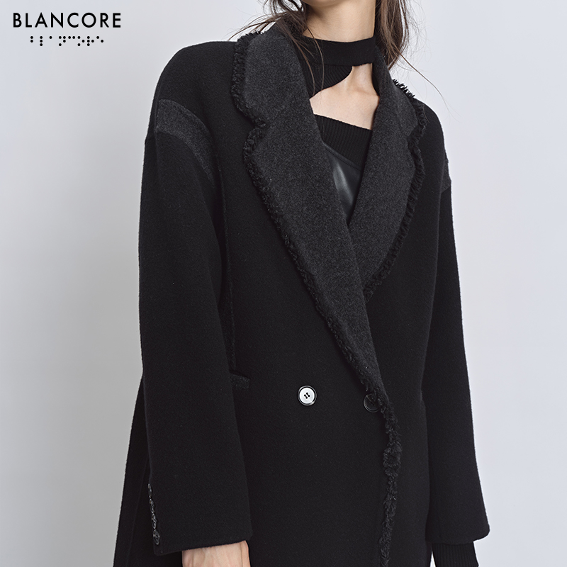 crop lapel coat