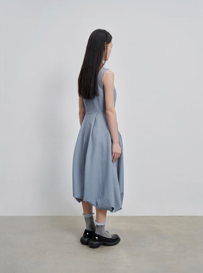 Faux denim “bud“ tank top dress