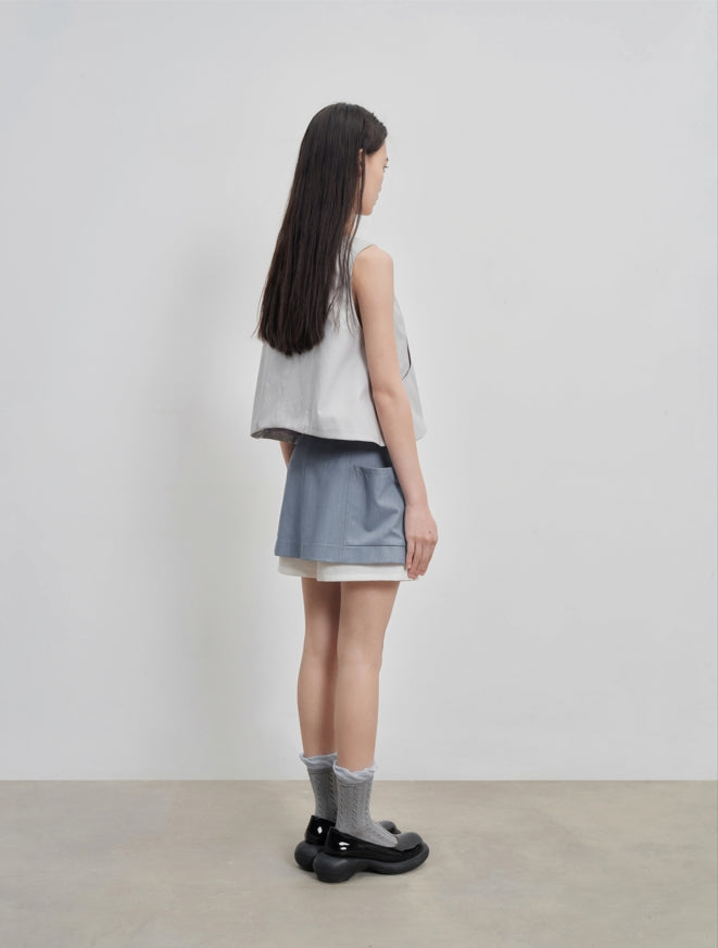 pleated cargo skirts