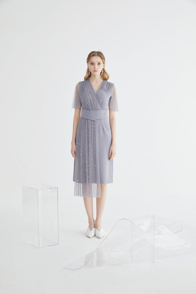 Asymmetrical Color Block Dress – BLANCORE